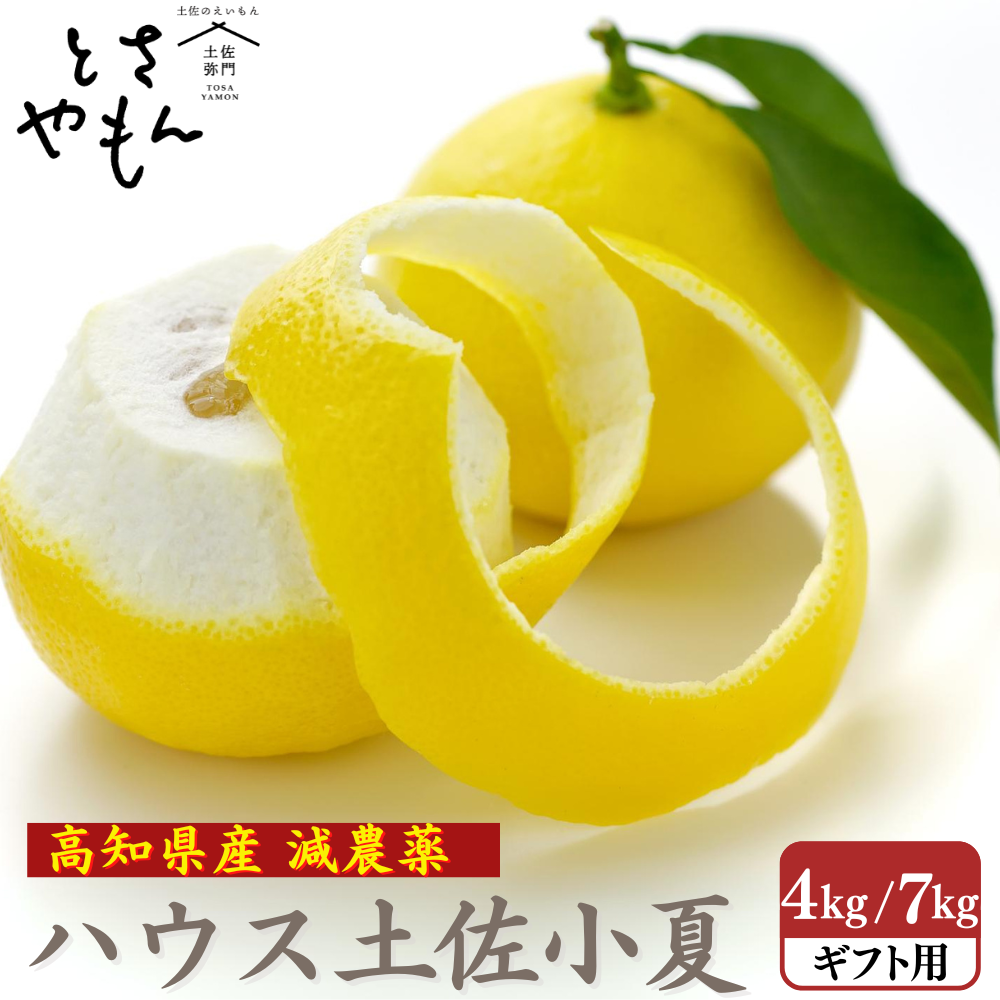 糖度14度 減農薬 ハウス土佐小夏 (4kg 7kg)ギフト用