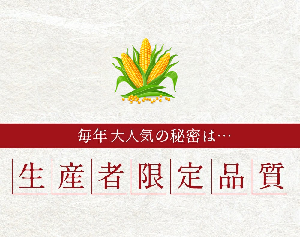 【6月上中旬発送予約】糖度18度 ゴールドラッシュ 生とうもろこし 約4,5kg (12~14本)