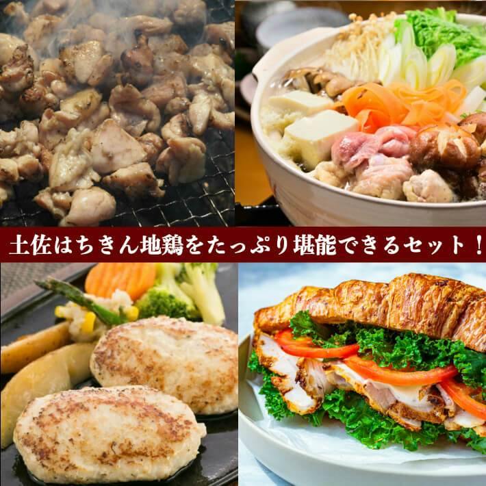 土佐はちきん地鶏 鉄板焼きセットとローストチキン 3種セット 約1.6kg - 池澤鮮魚オンラインショップ