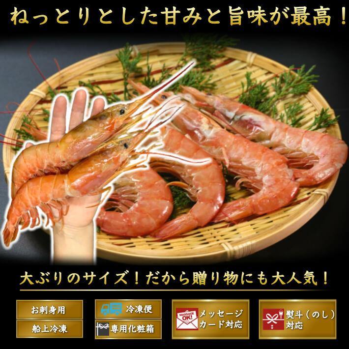 天然お刺身 赤海老 超特大1kg (15-18尾) - 池澤鮮魚オンラインショップ