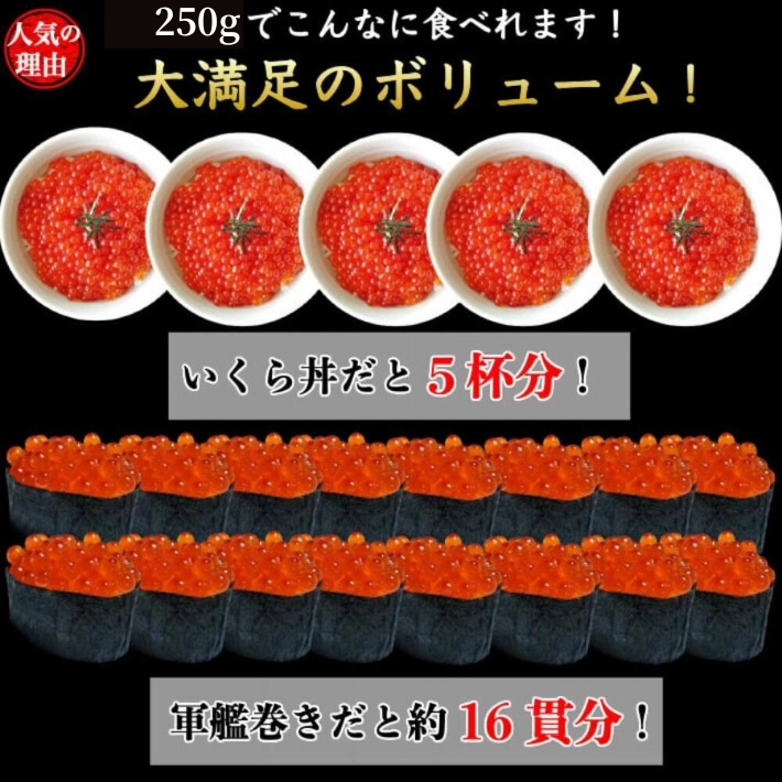 いくら 醤油漬け 同梱用 250ｇ