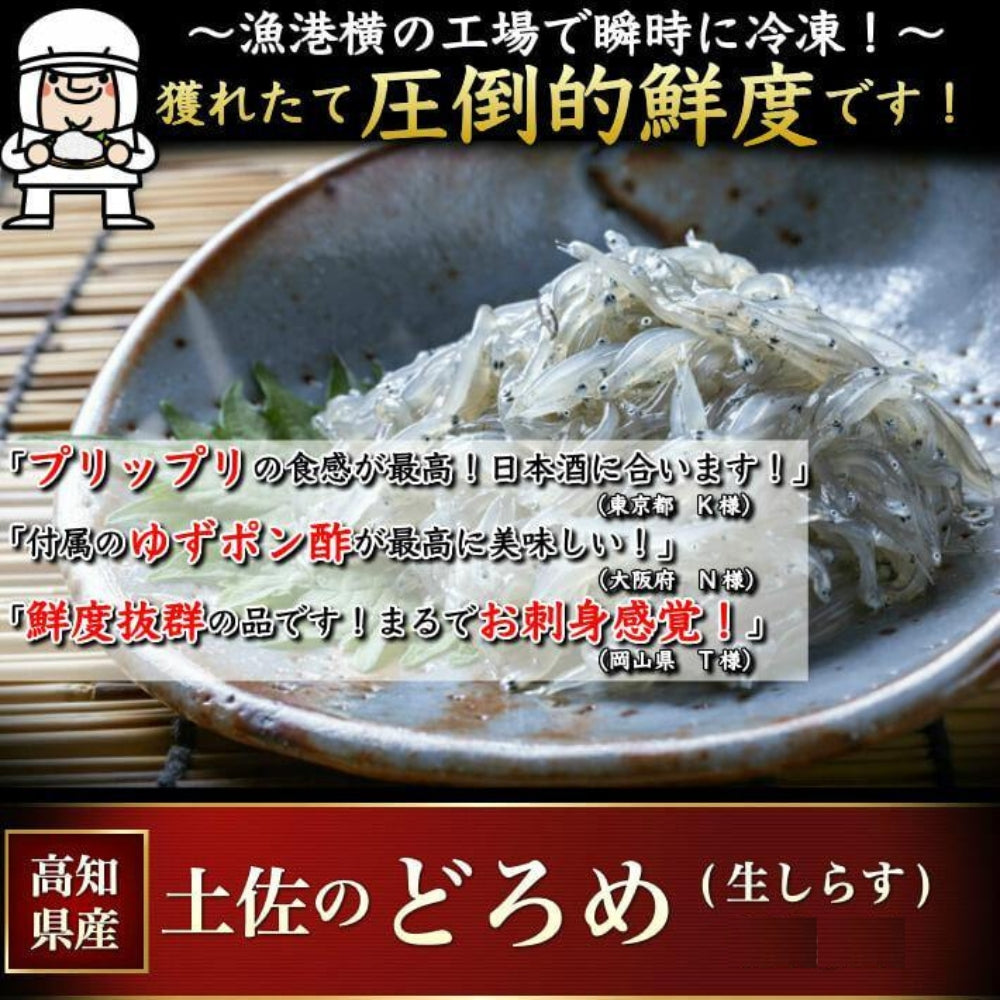 どろめ お刺身生しらす 同梱用100g×2 – 池澤鮮魚オンラインショップ