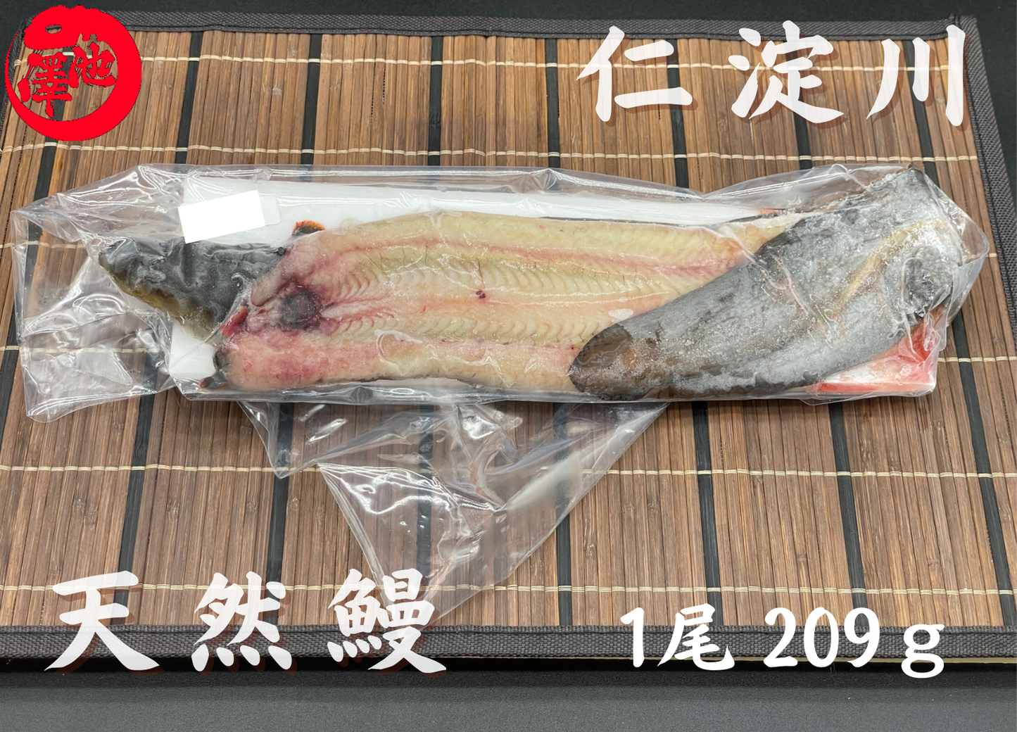 天然うなぎ 仁淀川【1尾 209ｇ】生冷凍  国産 高知県産