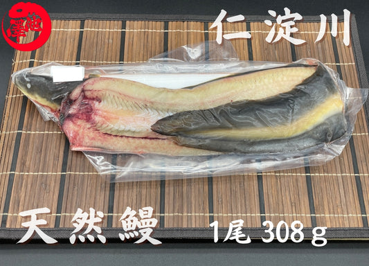天然うなぎ 仁淀川 【1尾 308ｇ】生冷凍  国産 高知県産