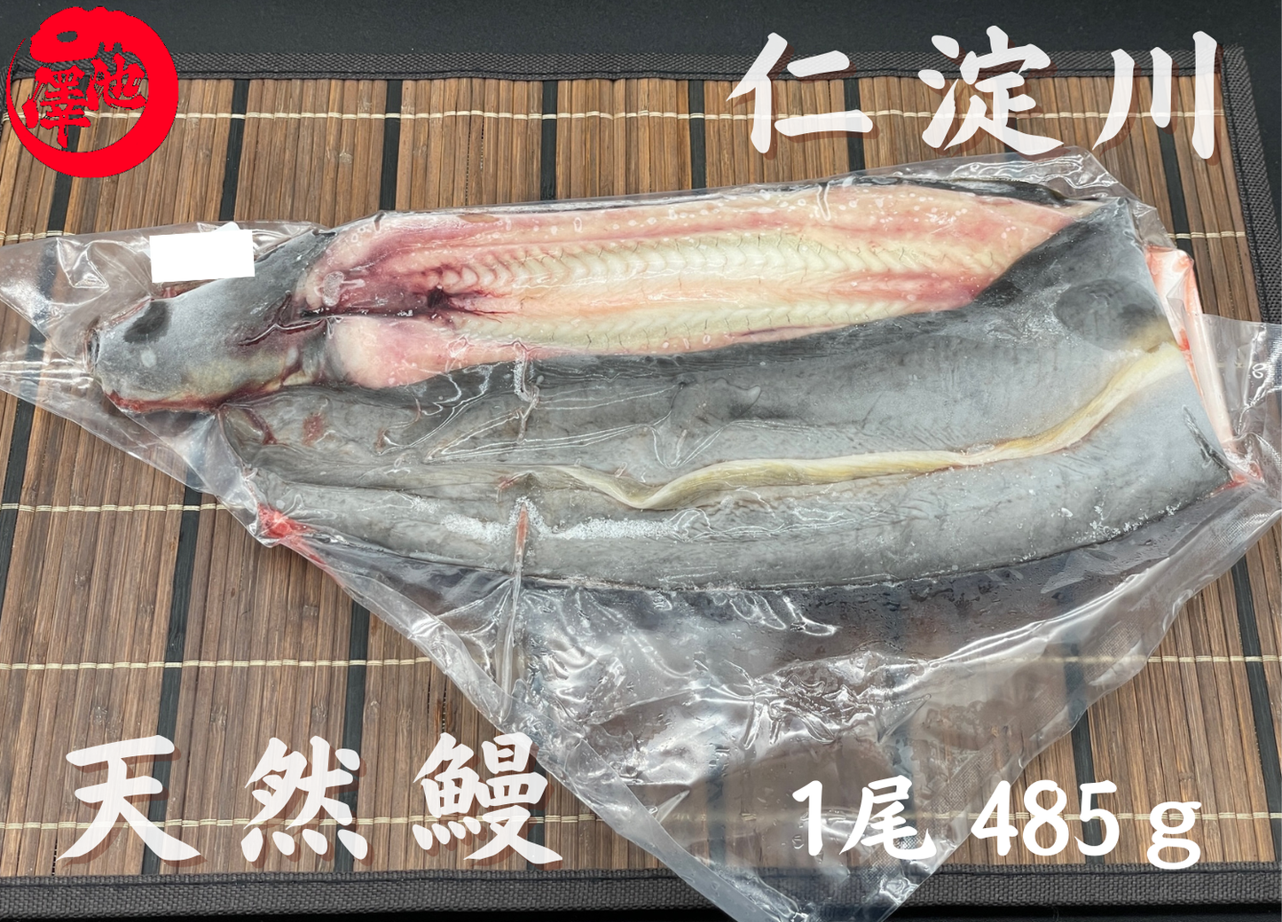 天然うなぎ 仁淀川【1尾 485ｇ】生冷凍  国産 高知県産