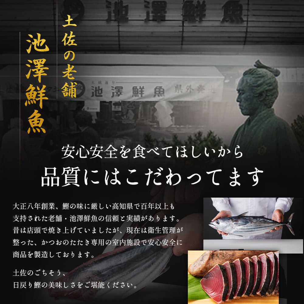 高知県産 戻り鰹 藁焼き 鰹のたたき 特大2節