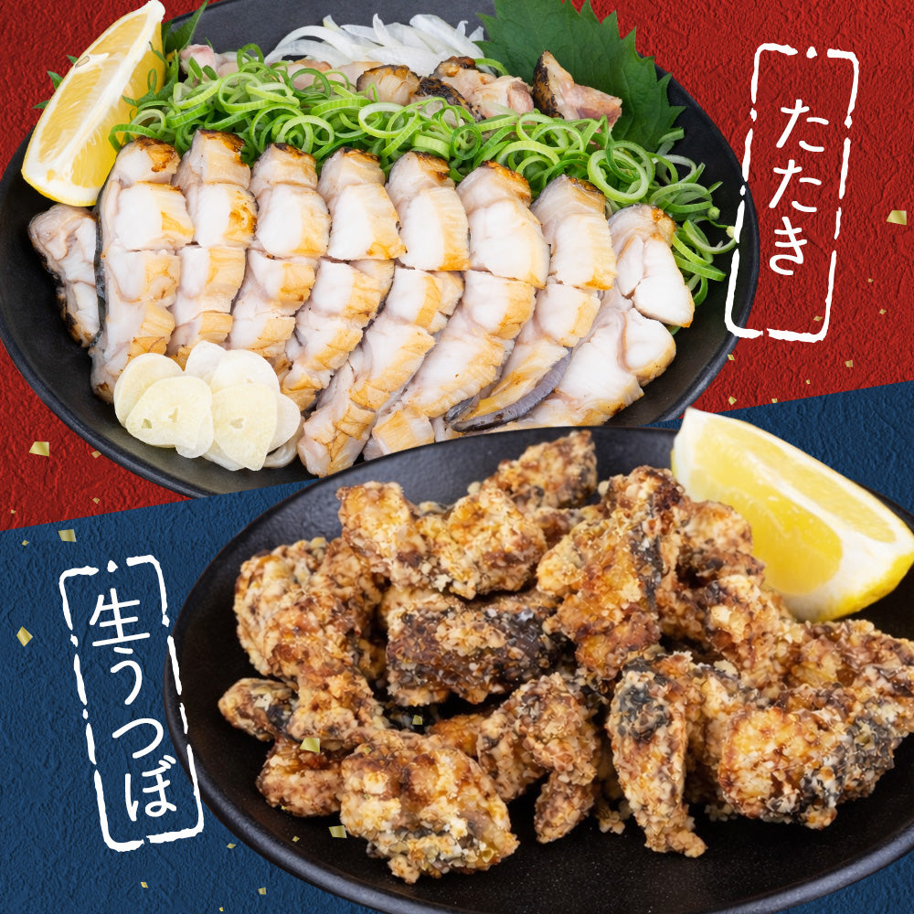 ウツボ堪能セット｜ウツボのたたき＋生ウツボカット（唐揚げ・鍋用）