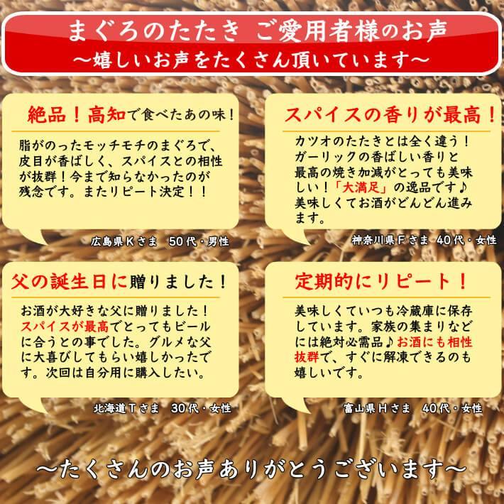 キハダ鮪のたたき 2節 6人前 ガーリック&ペッパー味 – 池澤鮮魚 