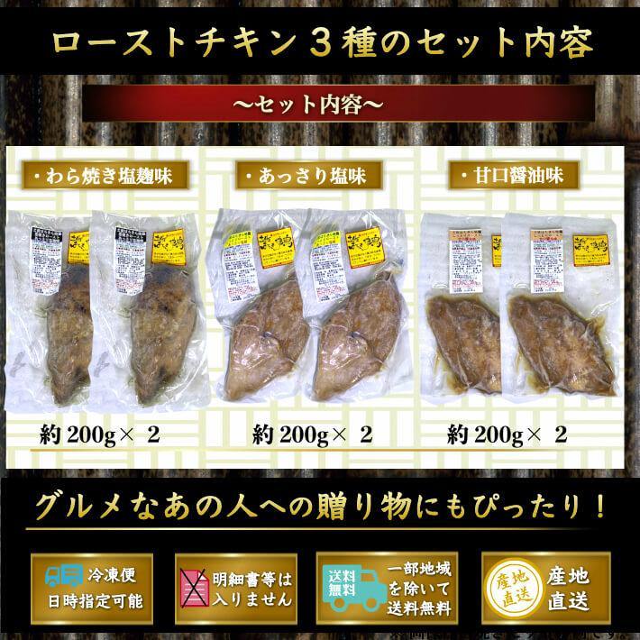 土佐はちきん地鶏 ローストチキン 3種セット 約1.2kg - 池澤鮮魚オンラインショップ