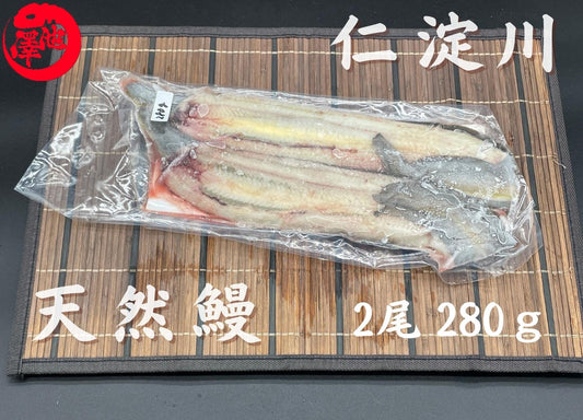 天然うなぎ 仁淀川【2尾 280ｇ】生冷凍  国産 高知県産