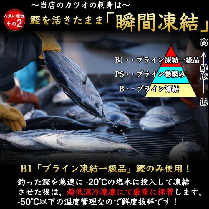 トロかつおの刺身(さしみ) 1節 3人前 送料無料 - 池澤鮮魚オンラインショップ